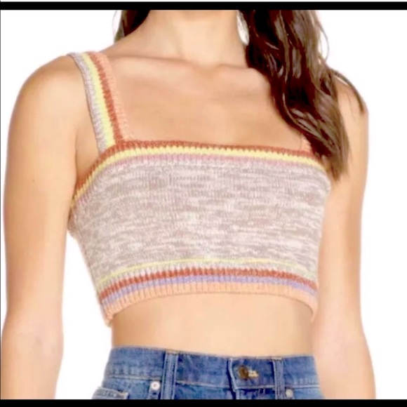 Free people Knit sweater crop top - Picture 1 of 4